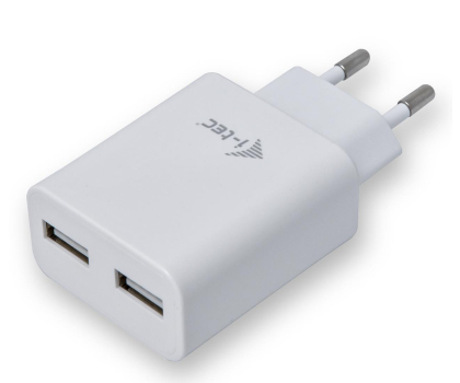Ładowarka i akumulator I-TEC USB Power Charger 2 port 2.4A biały 2x USB Port DC 5V/max 2.4A CHARGER2A4W
